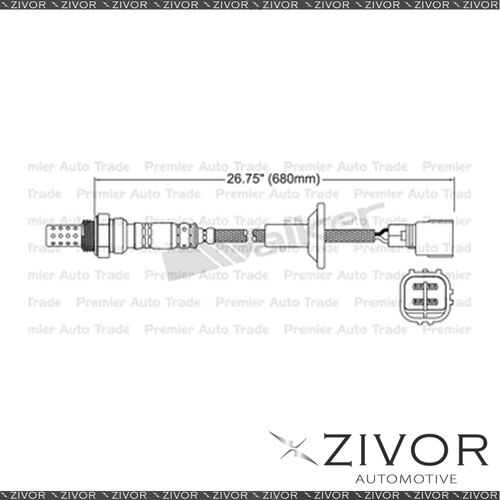 Post Catalytic Oxygen Sensor For Toyota Prius NHW20 1.5 1NZ-FXE Hybrid 4 Cyl
