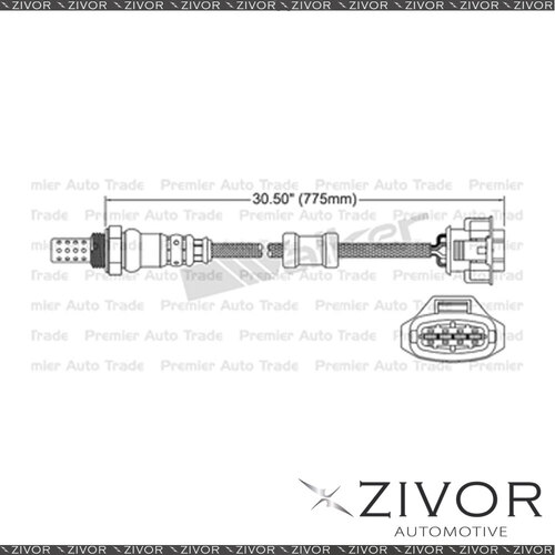 New Pre-Catalytic Oxygen Sensor Right For Porsche Boxster 987 3.4 M97.21 6 Cyl