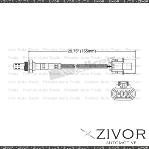 NGK Post Catalytic Oxygen Sensor For Nissan Maxima A32 3.0 VQ30DE 6 Cyl #EGO-343