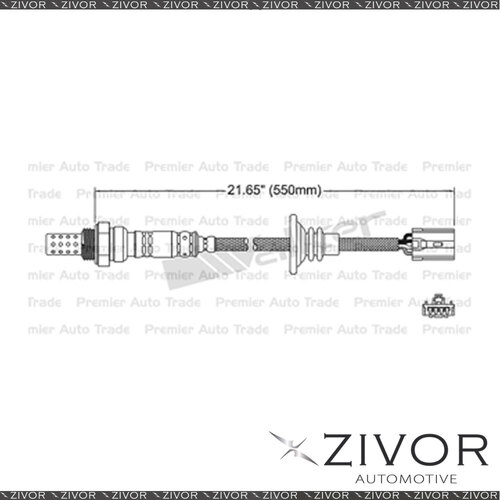 Post Catalytic Oxygen Sensor For Mitsubishi Lancer EVO VII 2.0 Turbo 4G63T 4 Cyl