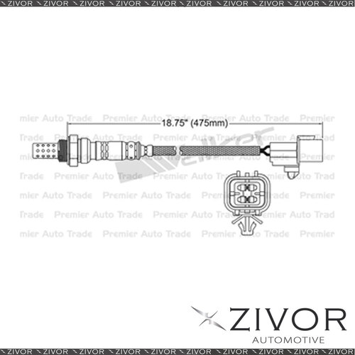 DENSO Pre-Catalytic Oxygen Sensor For Mitsubishi Triton 2.4 4G64 4 Cyl #EGO-358