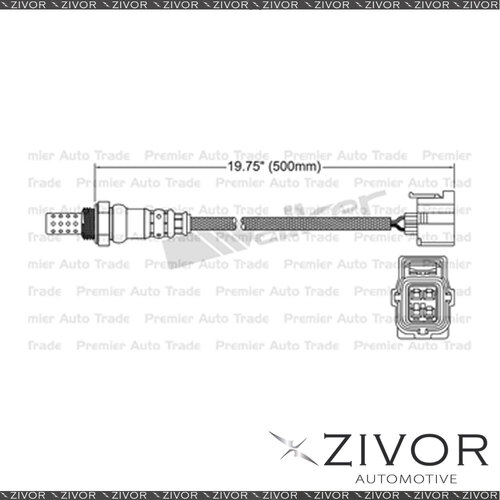 Post Cat. Oxygen Sensor Right For Mercedes Benz SLK350 R171 3.5 M272.969 6 Cyl