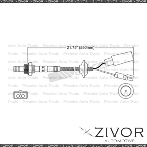 Pre-Catalytic Oxygen Sensor For Porsche 911 930 3.2 930.21 6 Cyl