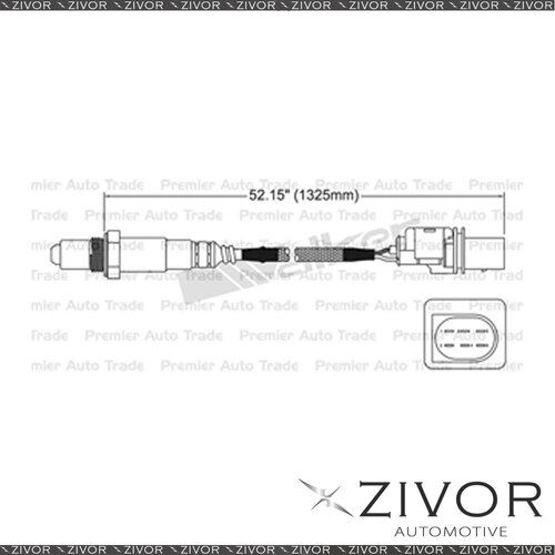 Post Catalytic Oxygen Sensor For Volkswagen Touareg Diesel 5.0 Turbo BLE 10 Cyl