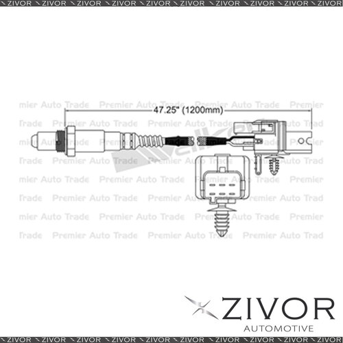 New Pre-Catalytic Oxygen Sensor Right For Volvo S80 2.9 Twin Turbo B6294T 6 Cyl