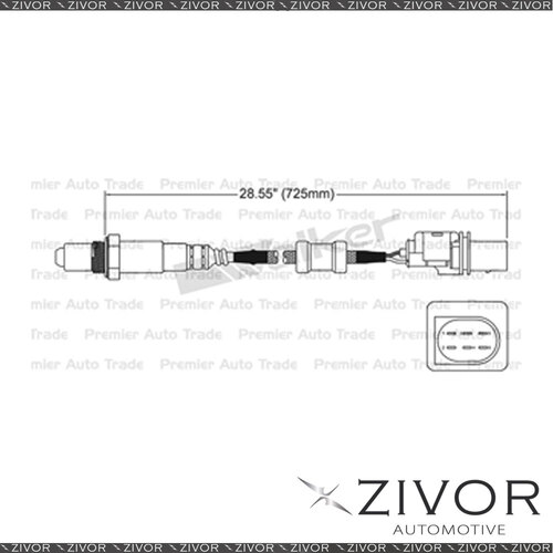 New BOSCH Pre-Catalytic Oxygen Sensor For Volkswagen Polo 1.4 Turbo BMS 3 Cyl