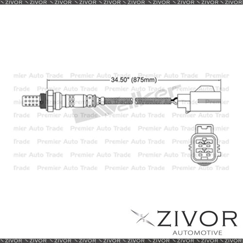DENSO Post Catalytic Oxygen Sensor Right For Jaguar XJR X351 5.0 S/Charged 8 Cyl