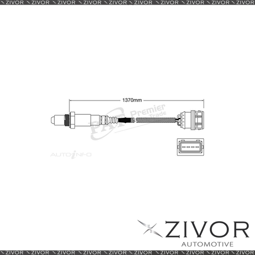 Post Catalytic Oxygen Sensor For Volvo V40 1.9 Turbo B4194T2 4 Cyl #EGO-464