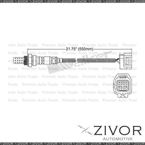 DENSO Post Catalytic Oxygen Sensor Right For Jaguar S-Type 3.0 AJ30 6Cyl EGO-479