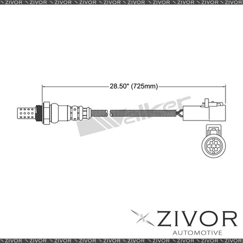 NGK Oxygen/Lambda Sensor Post For FORD FIESTA WQ 2D H/B FWD 2007 - 2008 #EGO-507