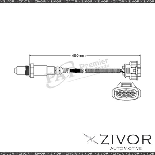 Pre-Catalytic Oxygen Sensor Right For Holden Statesman 3.6 LE0 / LY7 / LW2 6 Cyl