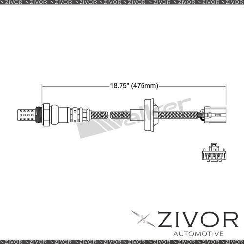 Oxygen/Lambda Sensor Pre For SMART FORFOUR M135.930 4 Cyl MPFI 2004 - 2007