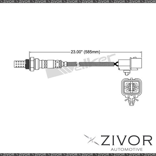 DENSO Post Catalytic Oxygen Sensor Front For Mitsubishi Outlander 3.0 6B31 6 Cyl
