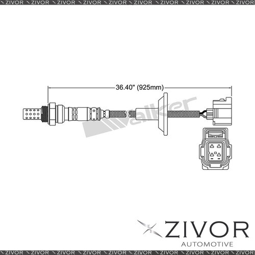 Post Catalytic Oxygen Sensor For Mitsubishi Outlander ZJ/ZK/ZL 2.4 4J12 4 Cyl
