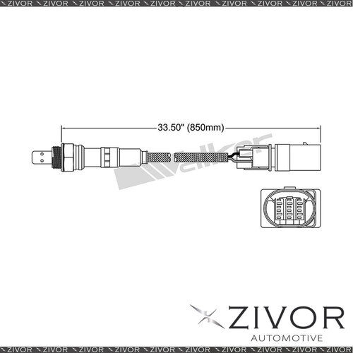 New WALKER Pre-Catalytic Oxygen Sensor For Audi A8 3.2 BPK 6 Cyl #EGO-571