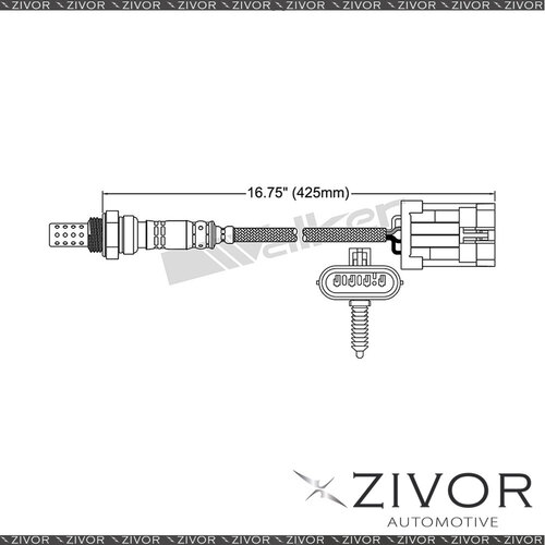 New BOSCH Post Catalytic Oxygen Sensor Right For Holden Statesman 6.2 LS3 8Cyl