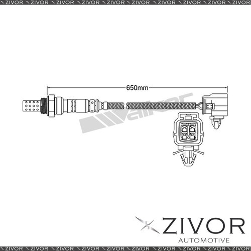 DENSO Post Cat. Oxygen Sensor For Mazda 3 2.5 L5 4 Cyl * By ZIVOR * #EGO-603