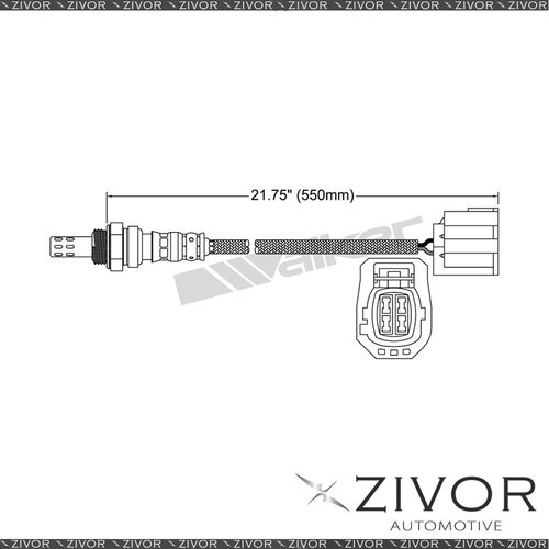 NGK Post Catalytic Oxygen Sensor For Mazda Atenza (Mazda 6) 2.3 L3 4 Cyl EGO-608