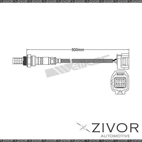 New DENSO Post Catalytic Oxygen Sensor Right For Jaguar S-Type 4.2 AJ34 8 Cyl