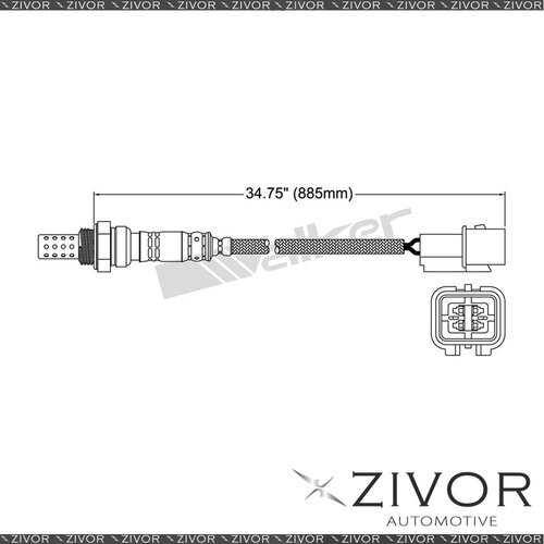 New DENSO Post Catalytic Oxygen Sensor For Mitsubishi Triton ML 2.4 4G64 4 Cyl