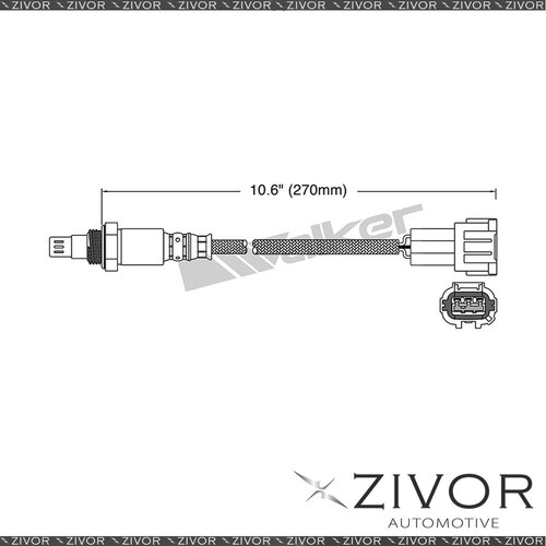 WALKER Pre - Catalytic Oxygen Sensor For Nissan Skyline 2.5 Turbo RB25DET 6 Cyl