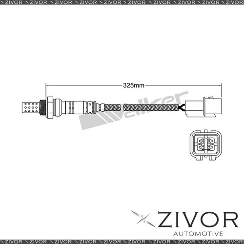 Post Catalytic Oxygen Sensor Right For Mitsubishi Triton 4WD(KB9T) 3.5 6G74 6Cyl