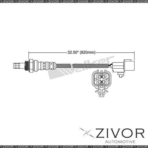 Pre-Catalytic Oxygen Sensor Front For Hyundai Terracan 3.5 G6CU 6 Cyl