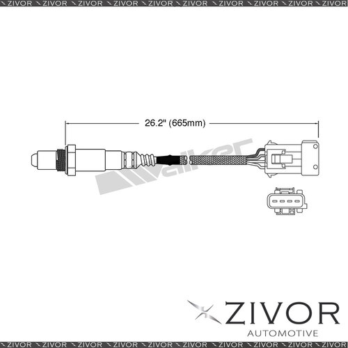 Post Catalytic Oxygen Sensor For Ford Focus XR5 / RS 2.5 Turbo B5254T4 5 Cyl
