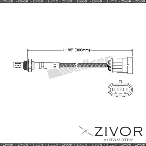 Pre-Catalytic Oxygen Sensor Right For Fiat Stilo 1.8 192A4.000 4 Cyl