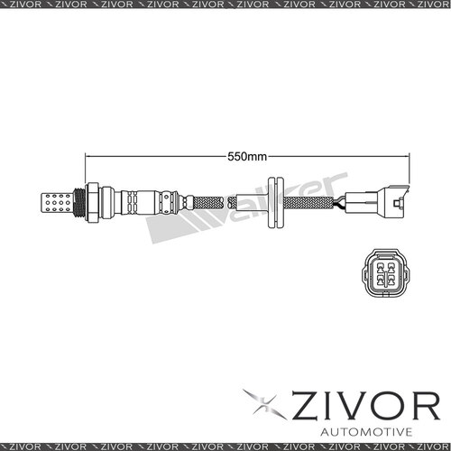 DENSO Post Catalytic Oxygen Sensor For Suzuki Liana Type V on 1.8 M18A 4 Cyl