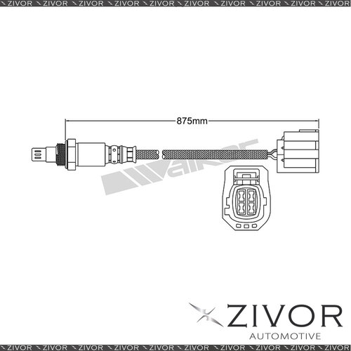 DENSO Post Catalytic Oxygen Sensor For Mazda 3 BK 2.0 Turbo RF 4 Cyl #EGO-713