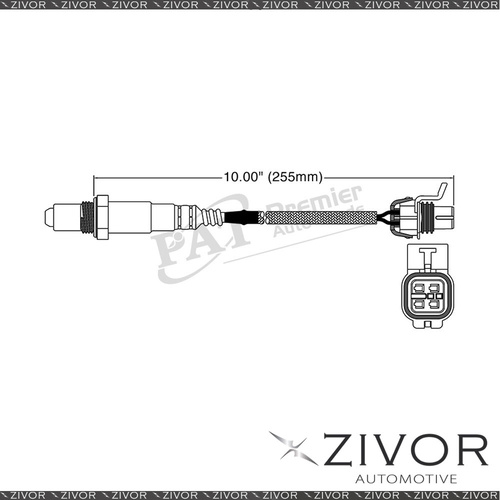 Post Cat. Oxygen Sensor Right For Holden Commodore 3.6 PG LWR 6 Cyl #EGO-723