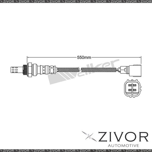 WALKER Post Catalytic Oxygen Sensor For Subaru Exiga Y10 2.5 EJ253 4 Cyl EGO-736