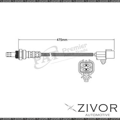 New NGK Post-Cat Converter Oxygen Sensor For Holden Captiva 2009-2011 #EGO-740
