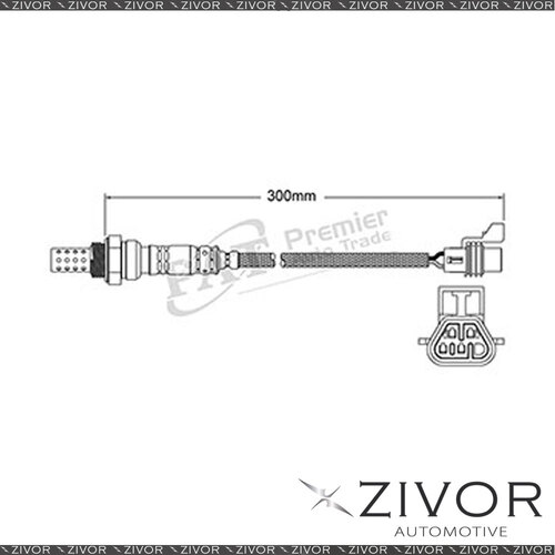 New *BOSCH* Oxygen/Lambda Sensor Post For HOLDEN VOLT EV 4D H/B FWD #EGO-773