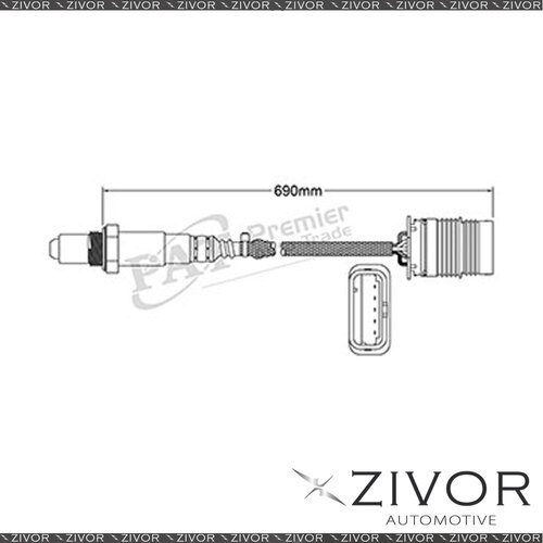 New BOSCH Post Catalytic Oxygen Sensor For BMW X4 F26 xDrive 35i 6 Cyl N55 B30