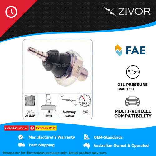 FAE Engine Oil Pressure Switch single pin wire terminal For Nissan Urvan OPS-006