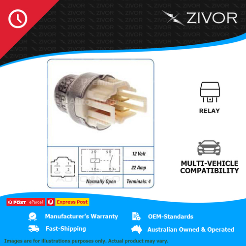 New 12V 22 Amp 4 Terminals Noramally Open Relay For Toyota Sparky REL-007