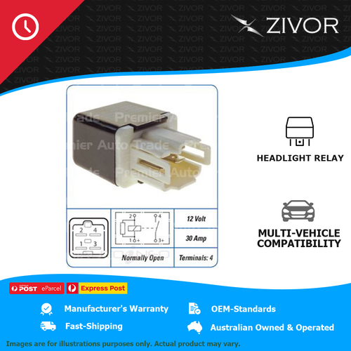 New PAT PREMIUM 12V 30 Amp 4 Terminals Headlight Relay For Toyota Tercel REL-045