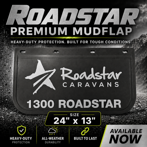 Heavy Duty Mudflap 24x13"(610x330mm) Truck 4x4 4WD Caravan Trailer #ROADSTAR