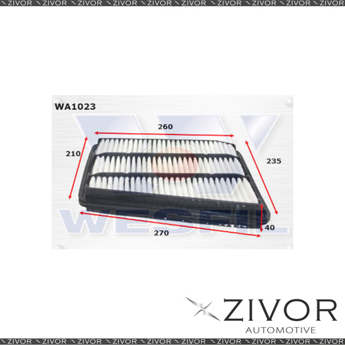 Wesfil Air Filter For Honda Legend 3.5L V6 05/96-12/04 - WA1023 *By Zivor*