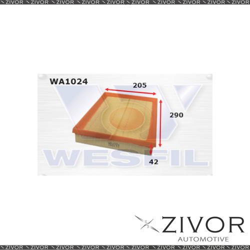 New Wesfil Air Filter For Holden Barina 1.4L 02/01-2005 - WA1024