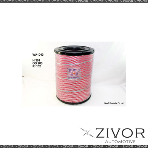 WESFIL Air Filter For MITSUBISHI FUSO FV54J 12.9L TD 01/08-2011 - WA1043