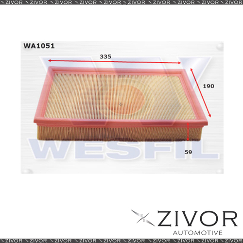 Wesfil Air Filter For Mercedes Benz E230 2.3L 02/96-1998 - WA1051 *By Zivor*