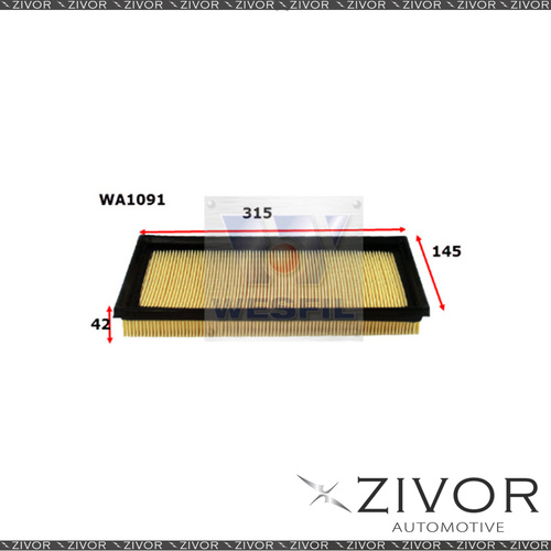 Wesfil Air Filter For Ford Mondeo 2.5L V6 02/00-2001 - WA1091 *By Zivor*