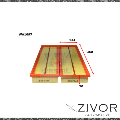 Wesfil Air Filter For Mercedes Benz E500 5.5L V8 10/06-09/09 - WA1097 *By Zivor*