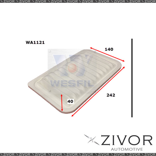 Wesfil Air Filter For Daihatsu Terios 1.3L 10/00-2005 - WA1121 *By Zivor*