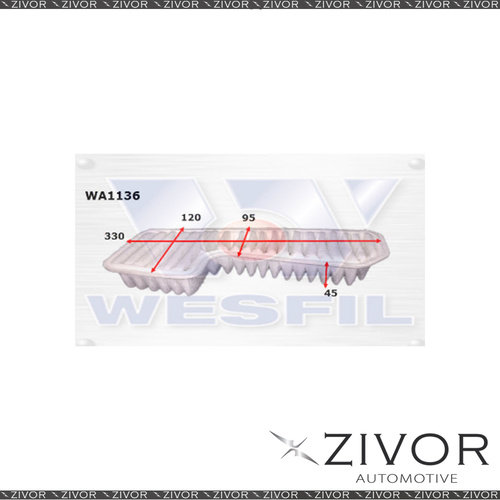 New WESFIL Air Filter For Lexus IS200 2.0L 03/99-10/05 - WA1136