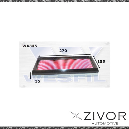 Wesfil Air Filter For Subaru Liberty 2.0L 10/91-06/94 - WA345 *By Zivor*