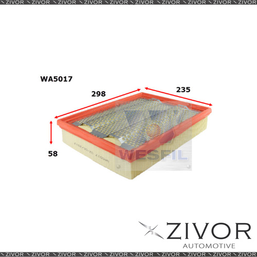 New WESFIL Air Filter For Ssangyong Actyon 2.0L XDi 01/13-on - WA5017